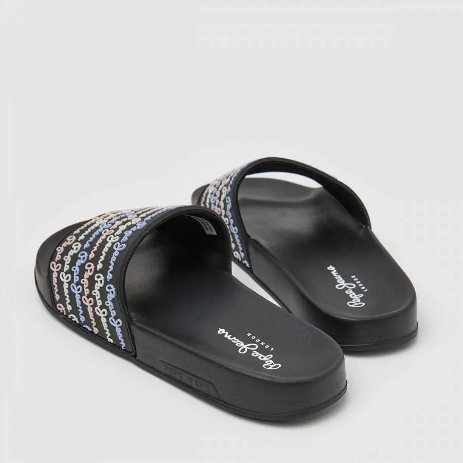 PEPE JEANS - Γυναικεία Παντόφλα Slider Set W PLS70127 (999) Black