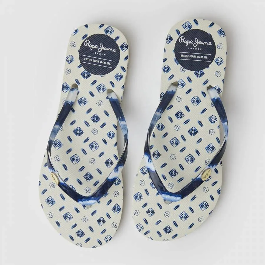 PEPE JEANS - Γυναικεία Σαγιονάρα Flip Flops Rake Blue Beach PLS70134 (808) Mousse