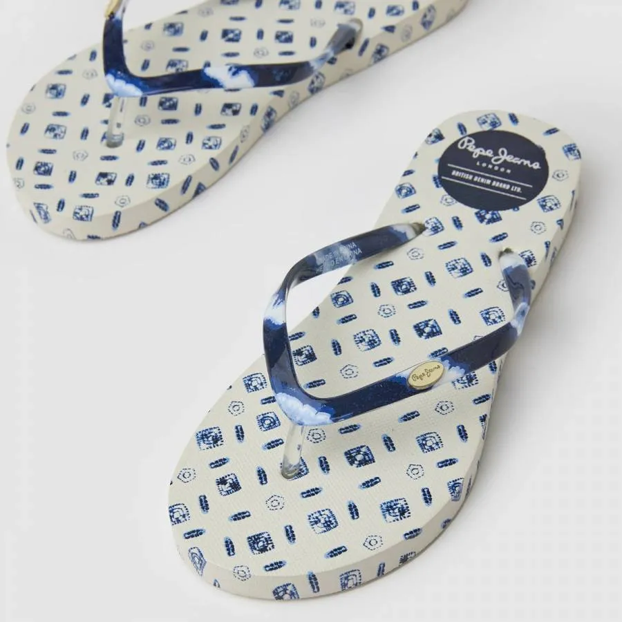 PEPE JEANS - Γυναικεία Σαγιονάρα Flip Flops Rake Blue Beach PLS70134 (808) Mousse