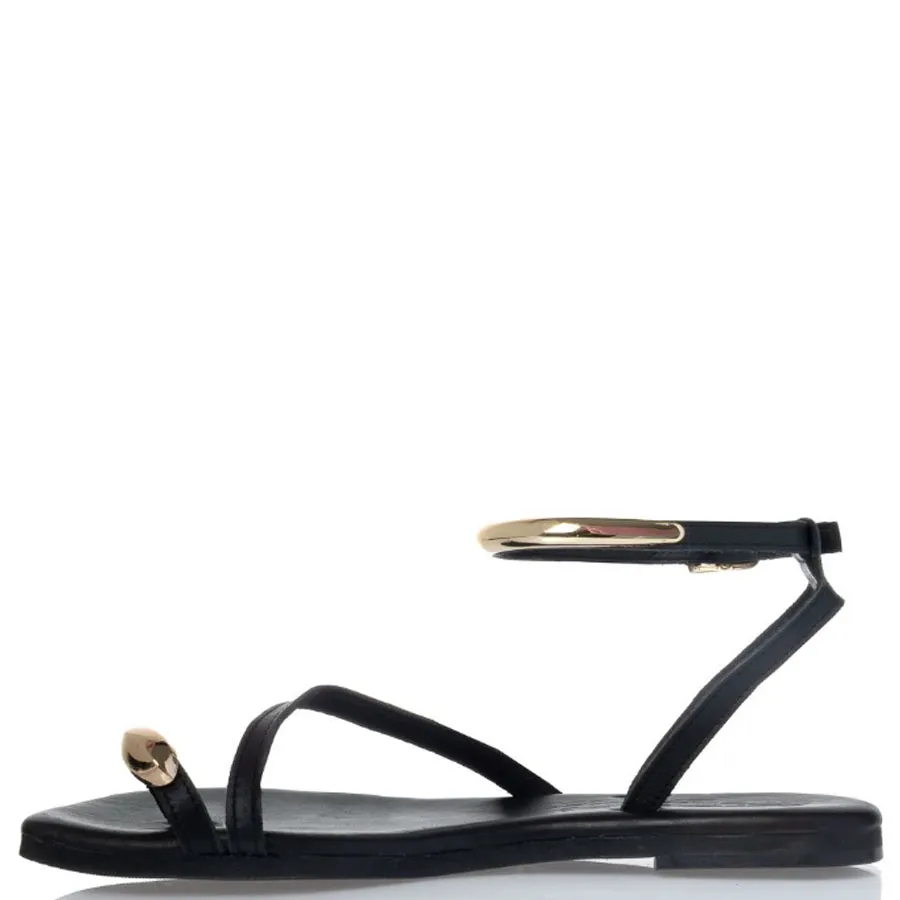 SANTE - Γυναικεία πέδιλα 25-419-01 Μαύρο