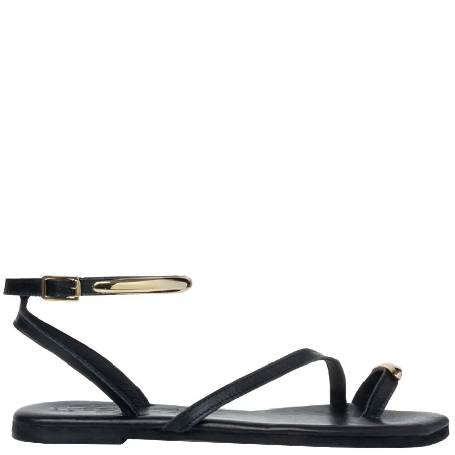 SANTE - Γυναικεία πέδιλα 25-419-01 Μαύρο