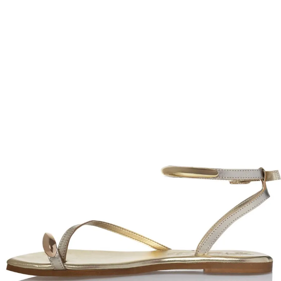 SANTE - Γυναικεία πέδιλα 25-419-20 Χρυσό