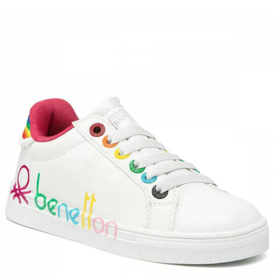 BENETTON - Παιδικά sneakers SWIFTLY BTK214102 White/Fucsia 1081