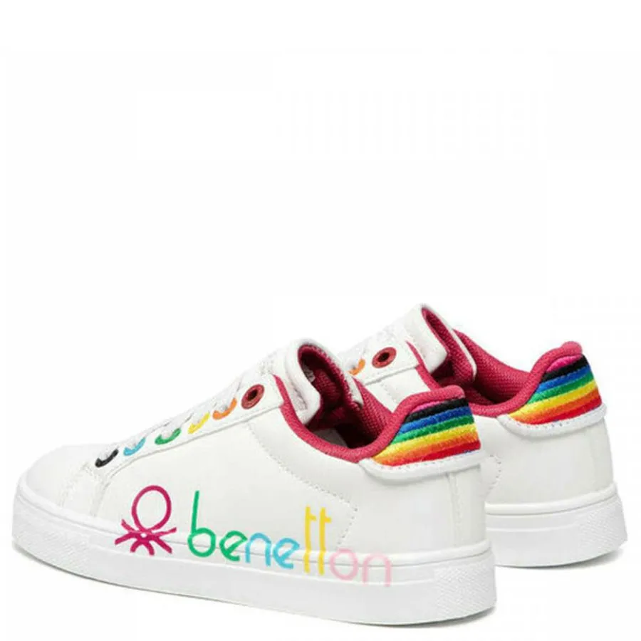 BENETTON - Παιδικά sneakers SWIFTLY BTK214102 White/Fucsia 1081