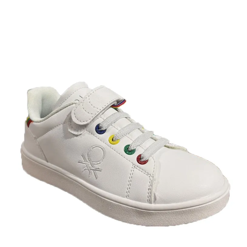 BENETTON - Παιδικά sneakers PENN MULTIRINGS BTK2144005 White/Royal 1030