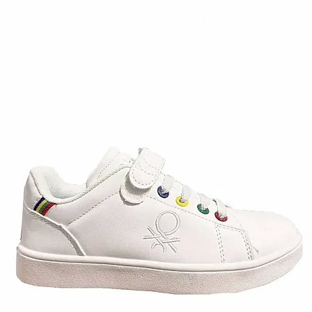 BENETTON - Παιδικά sneakers PENN MULTIRINGS BTK2144005 White/Royal 1030