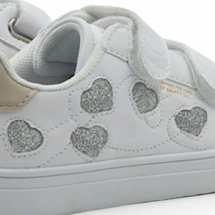 ΒΕΝΕΤΤΟΝ - Παιδικά sneakers LOVE MULTI GLITTER BTK114105 White/Silver 1040