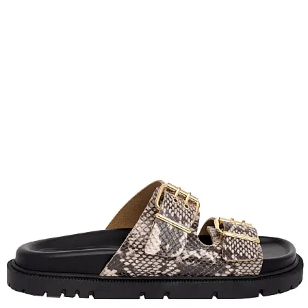 SANTE - Γυναικείες παντόφλες 25-132-63 Μπεζ Φίδι