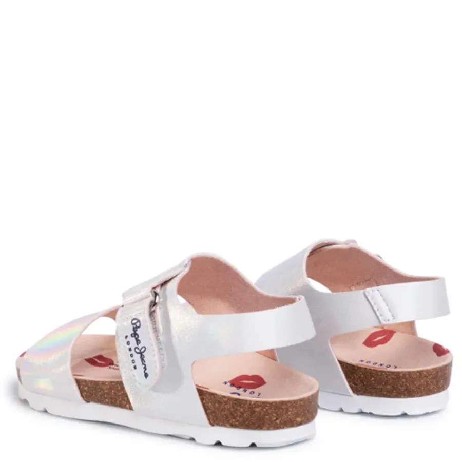 PEPE JEANS - Παιδικά πέδιλα BIO IRIS KIDS PGS90153 (934) Silver