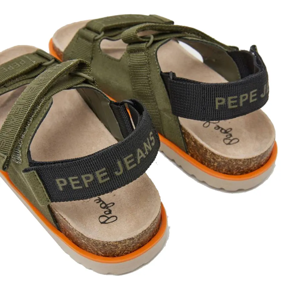 PEPE JEANS - Παιδικά πέδιλα BERLIN BOY SATURDAY PBS90058 (765) Khaki Green