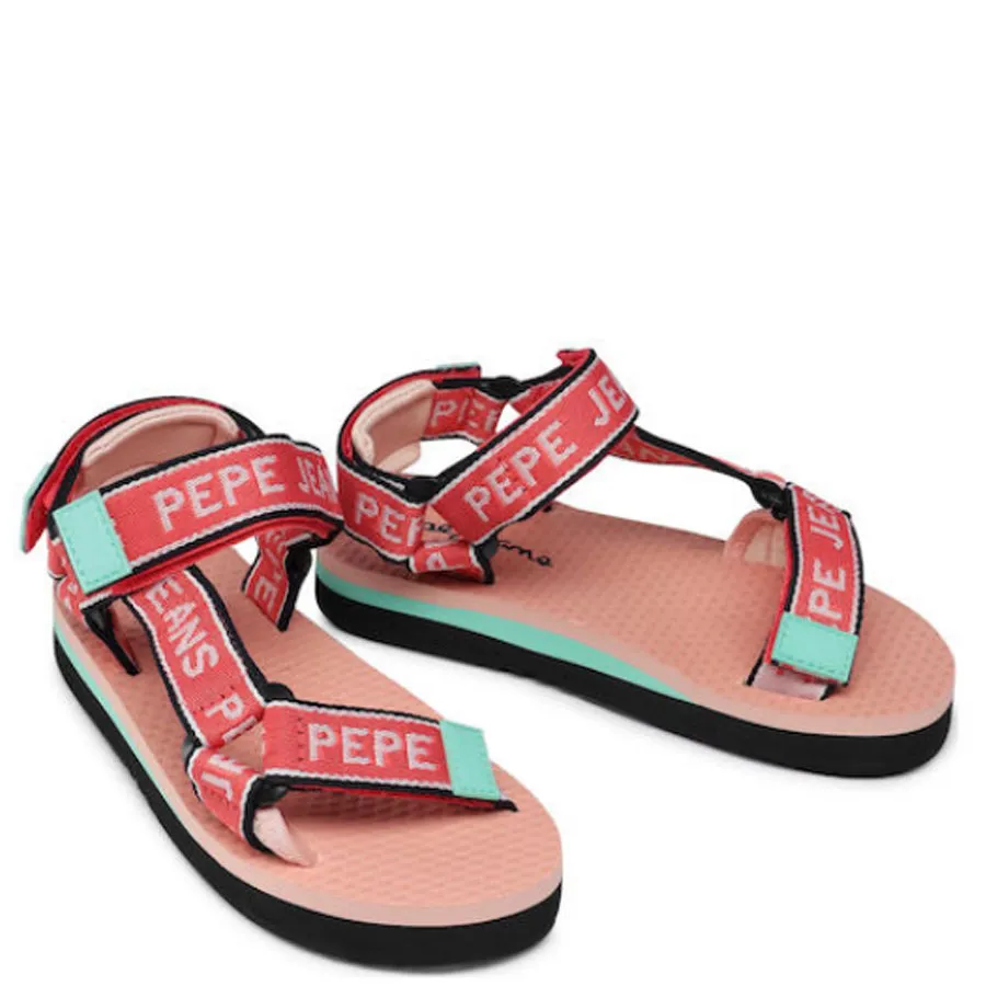 PEPE JEANS - Παιδικά πέδιλα POOL TAPE GIRLS PGS90162 (342) Bright Coral