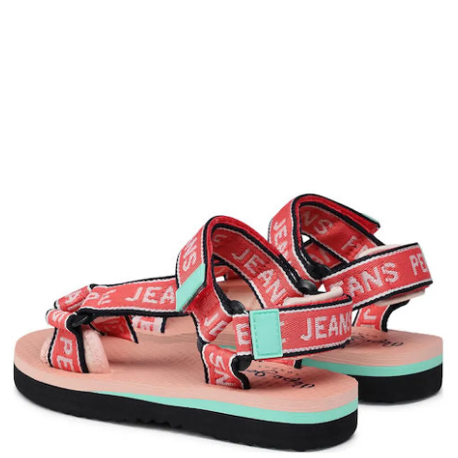 PEPE JEANS - Παιδικά πέδιλα POOL TAPE GIRLS PGS90162 (342) Bright Coral