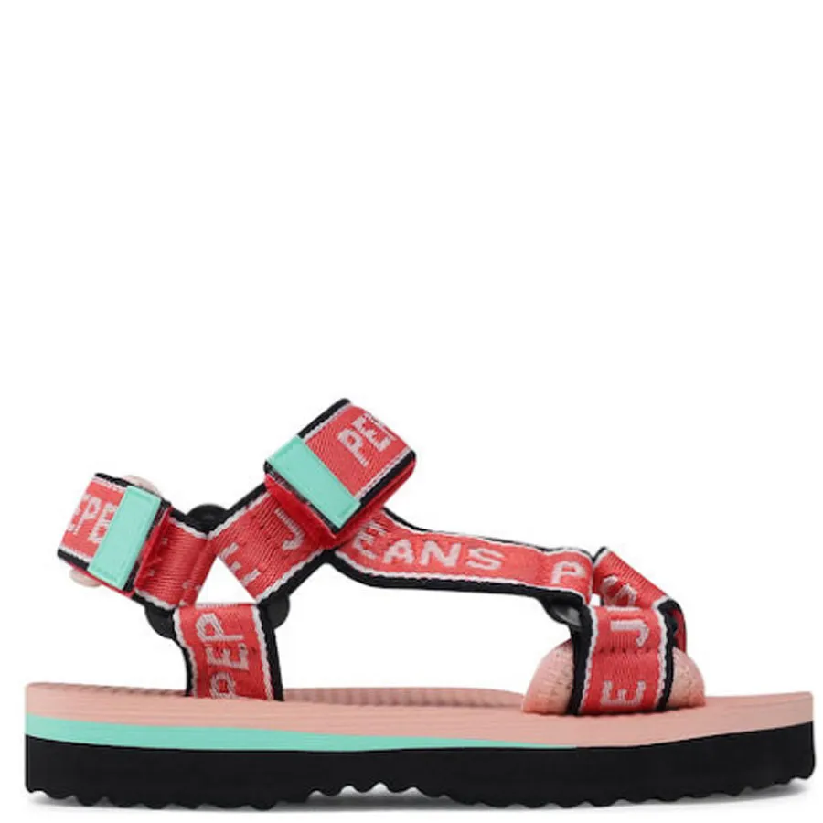 PEPE JEANS - Παιδικά πέδιλα POOL TAPE GIRLS PGS90162 (342) Bright Coral