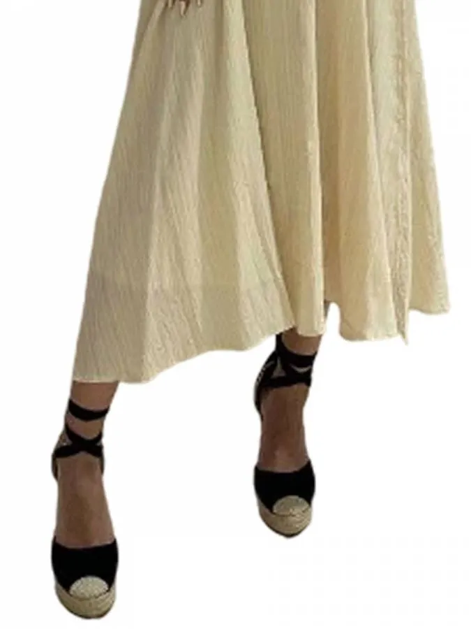 No Stress - Γυναικείο φόρεμα 10552 Εκρου