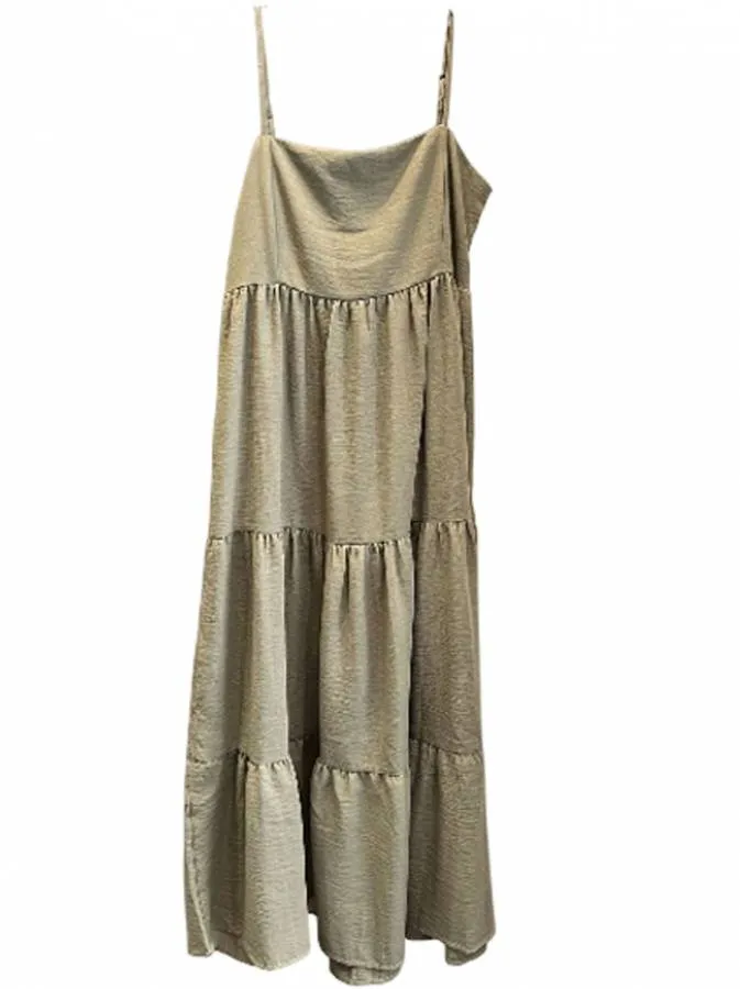 No Stress - Γυναικείο φόρεμα 10598 Λαδί