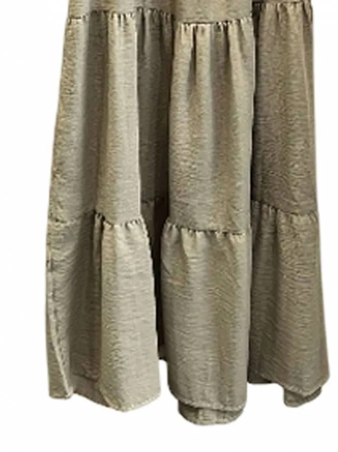 No Stress - Γυναικείο φόρεμα 10598 Λαδί