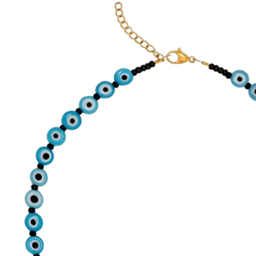 ALMYNOMA - Γυναικείο κολιέ Barracuda Baby blue