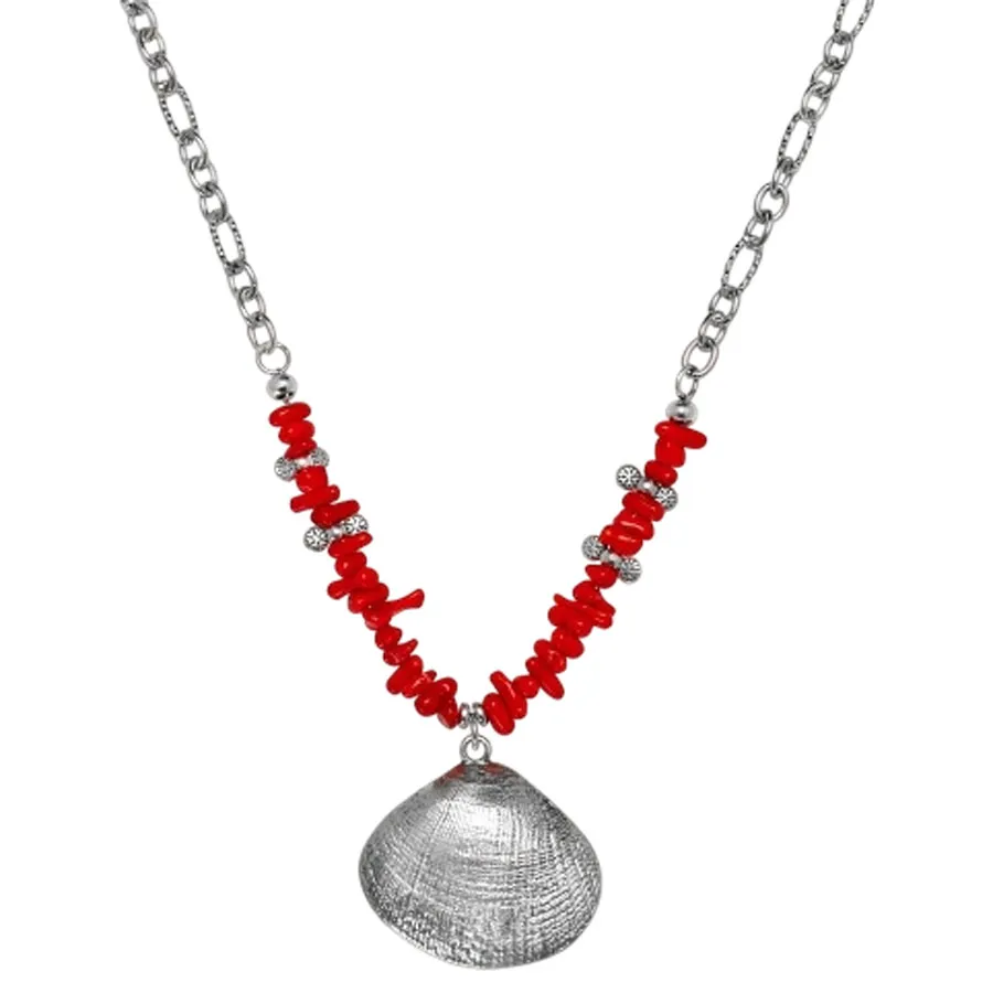 ALMYNOMA - Γυναικείο κολιέ Silver Flame Multi