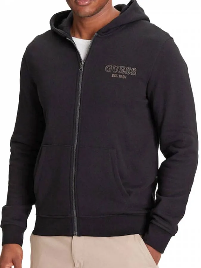 GUESS - Ανδρική φούτερ ζακέτα M5YQ48KCN01-JBLK