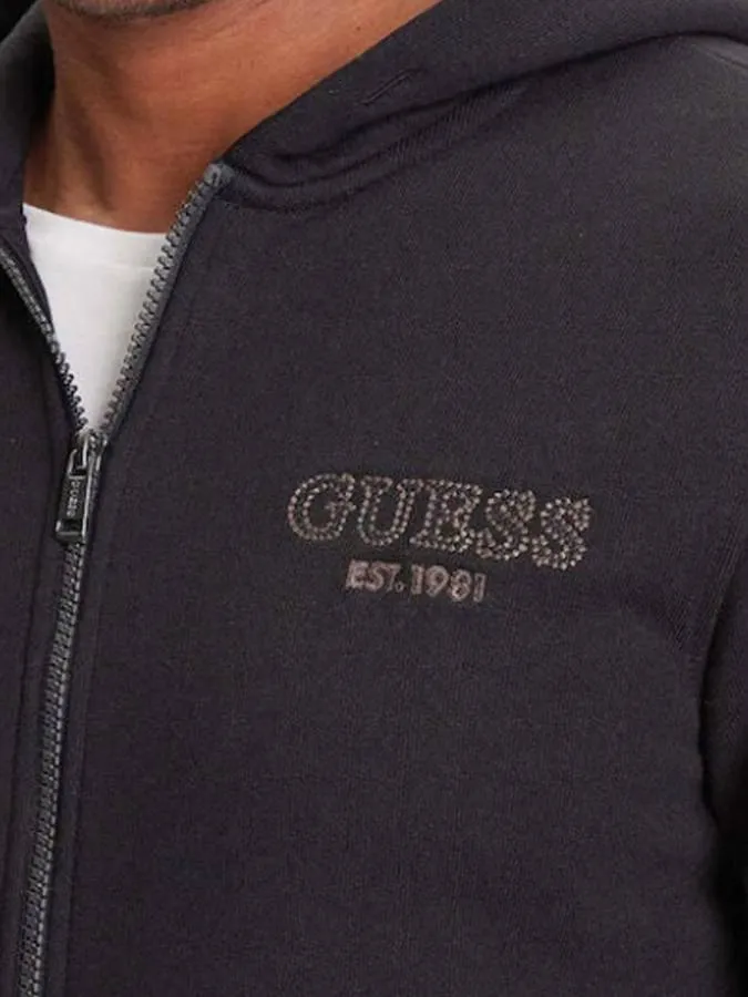 GUESS - Ανδρική φούτερ ζακέτα M5YQ48KCN01-JBLK