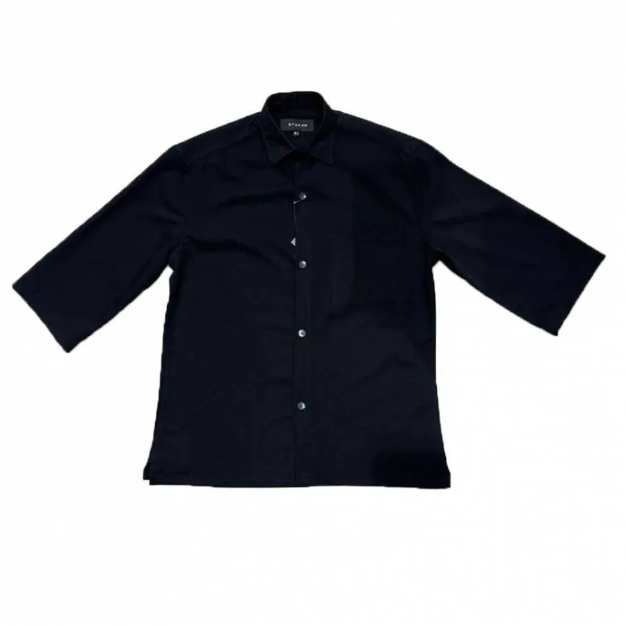 STEFAN - Ανδρικό πουκάμισο 9505 μαυρο