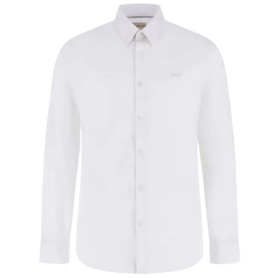 GUESS - Ανδρικό πουκάμισο M1YH20W7ZK1-G011 Λευκό