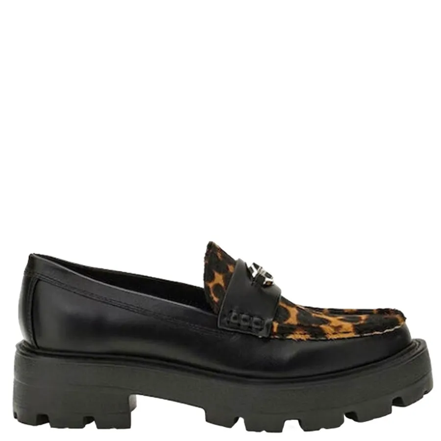 GUESS - Γυναικεία μοκασίνια FLTYK2LEP14-BLKTA Μαύρο