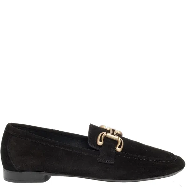 SANTE - Γυναικεία μοκασίνια 25-501-01 Μαύρο