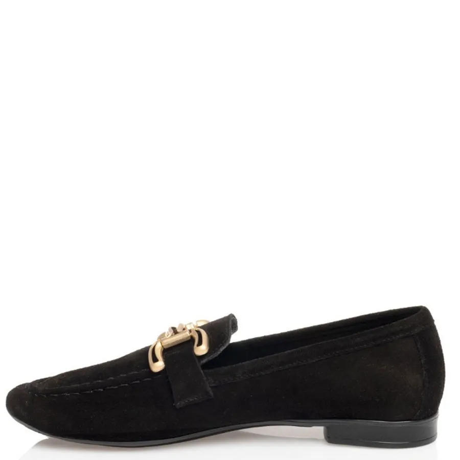 SANTE - Γυναικεία μοκασίνια 25-501-01 Μαύρο