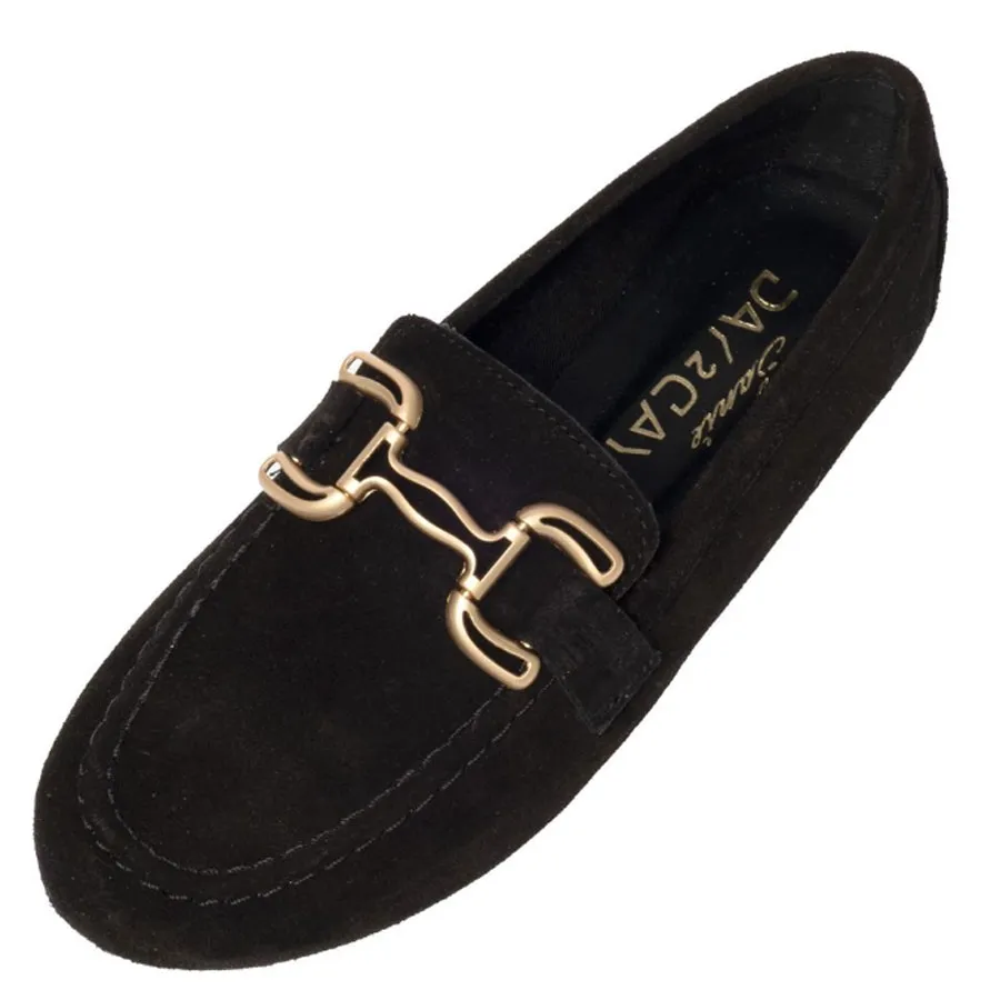 SANTE - Γυναικεία μοκασίνια 25-501-01 Μαύρο