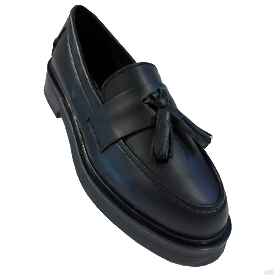 SANTE - Γυναικεία μοκασίνια 25-512-01 Μαύρο