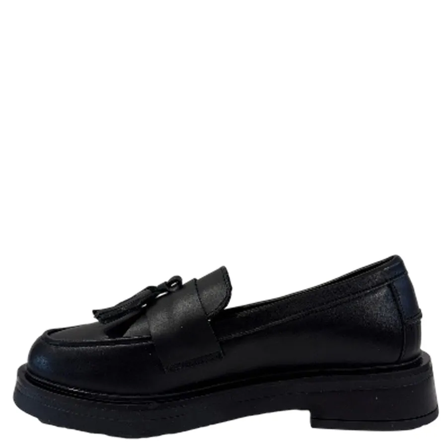 SANTE - Γυναικεία μοκασίνια 25-512-01 Μαύρο