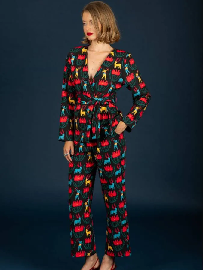 CHATON - Γυναικείο παντελόνι Harry 130-21468-Black (001)