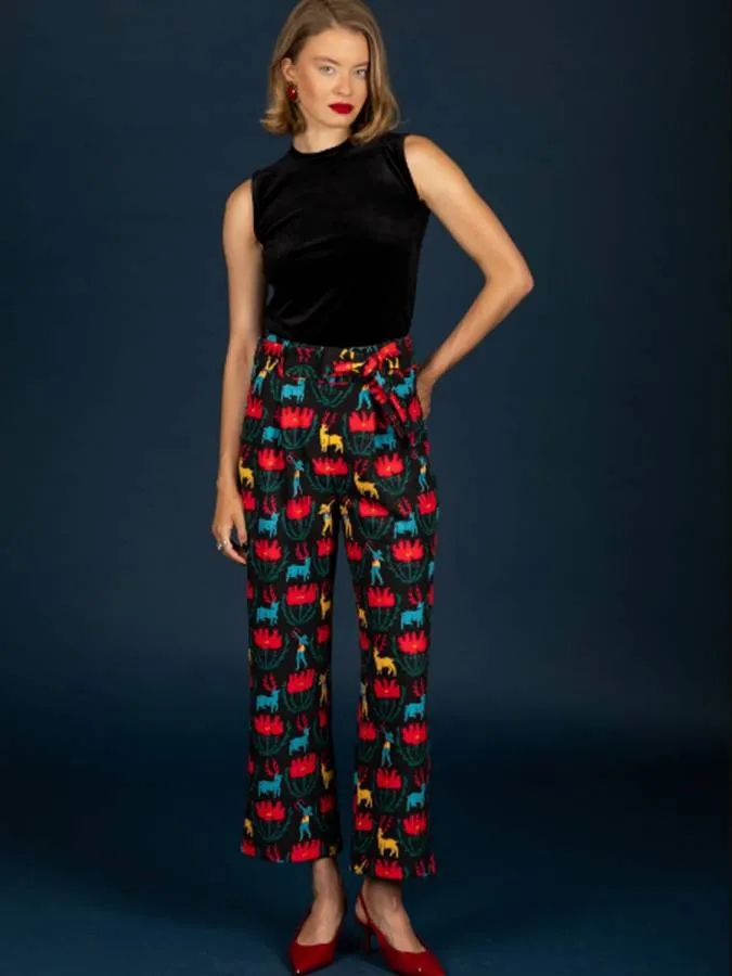 CHATON - Γυναικείο παντελόνι Harry 130-21468-Black (001)