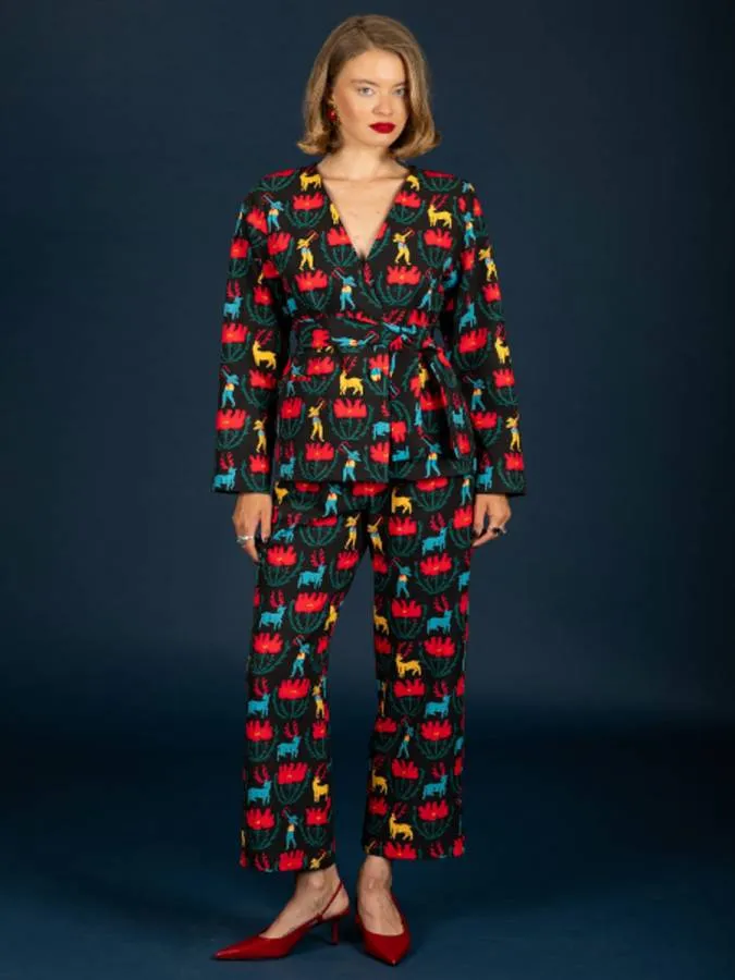 CHATON - Γυναικείο παντελόνι Harry 130-21468-Black (001)