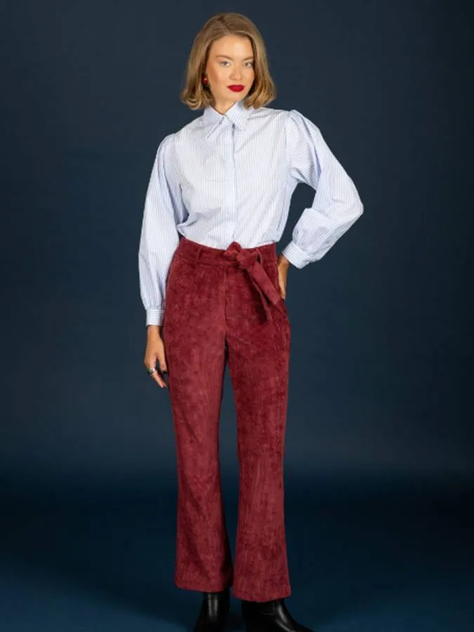 CHATON - Γυναικείο παντελόνι Morris 130-21471-Bordeaux (180)