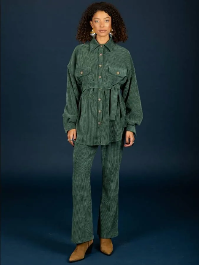 CHATON - Γυναικείο παντελόνι Morris 130-21471-Forest (687)