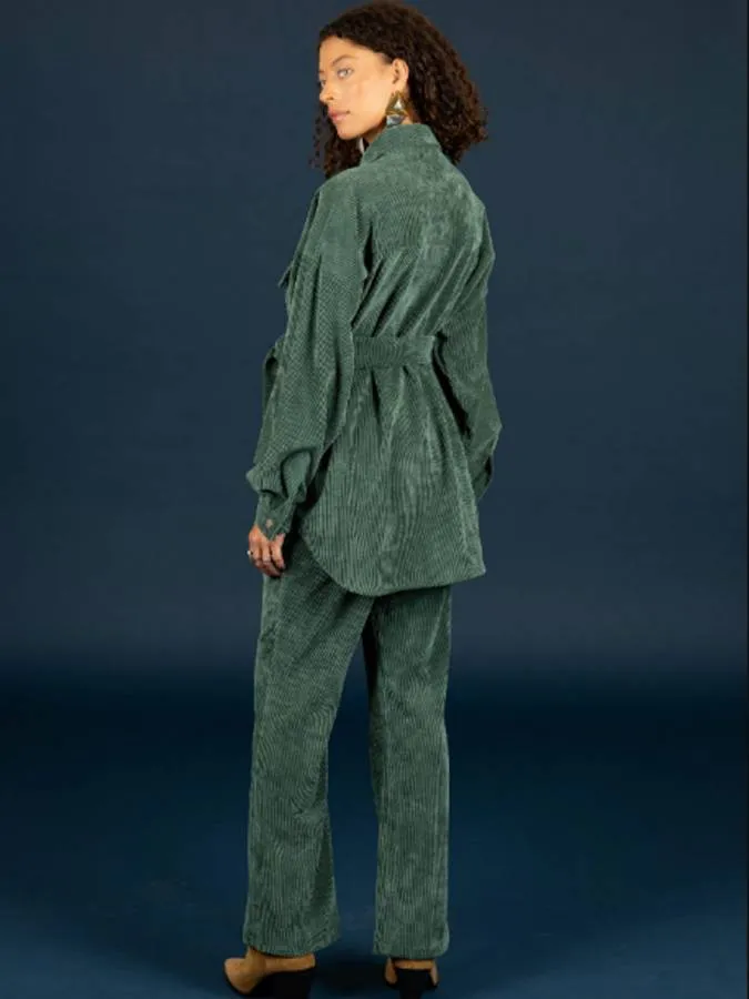 CHATON - Γυναικείο παντελόνι Morris 130-21471-Forest (687)