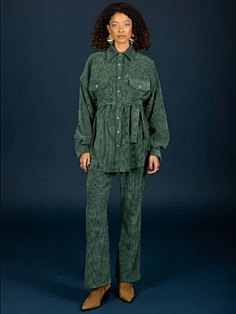 CHATON - Γυναικείο παντελόνι Morris 130-21471-Forest (687)