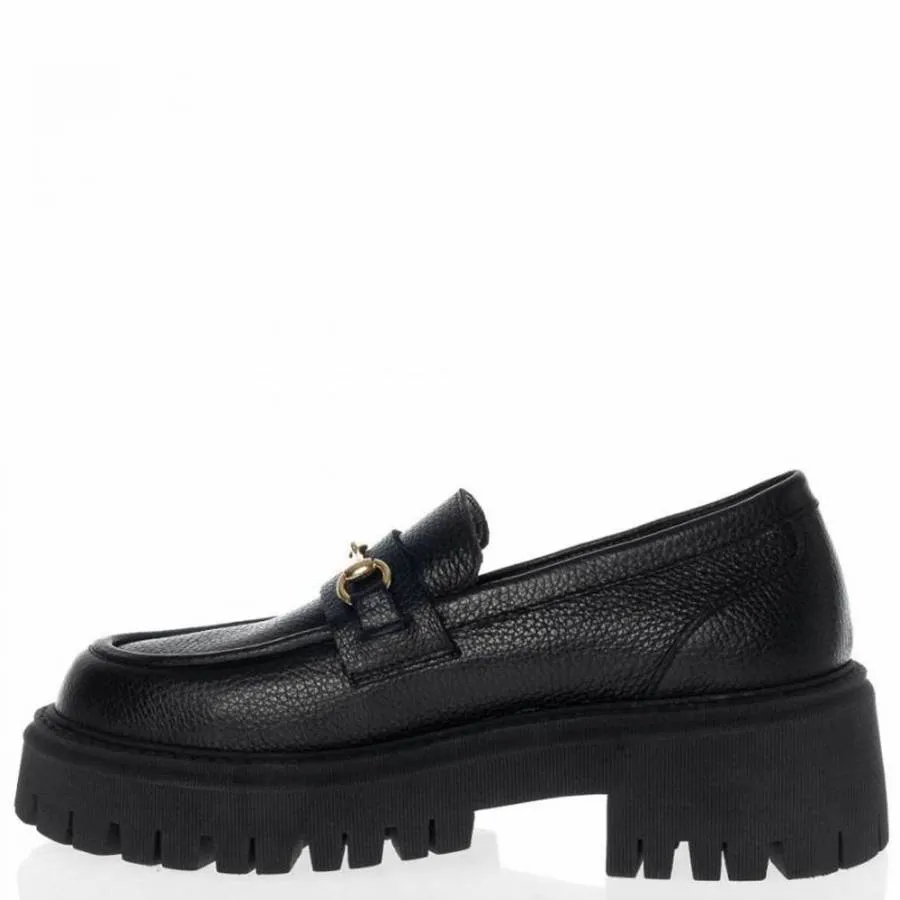 SANTE - Γυναικεία μοκασίνια με ιδιαίτερα μαλακό πάτο 24-544-01 Μαύρο