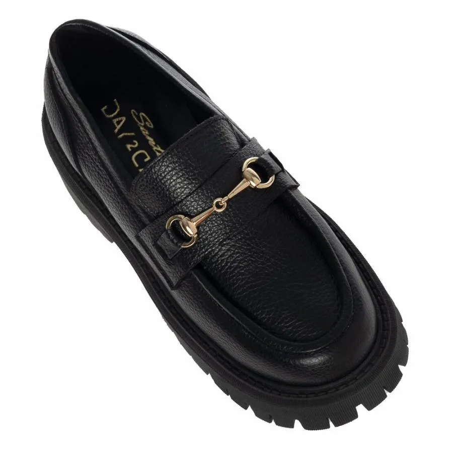 SANTE - Γυναικεία μοκασίνια με ιδιαίτερα μαλακό πάτο 24-544-01 Μαύρο