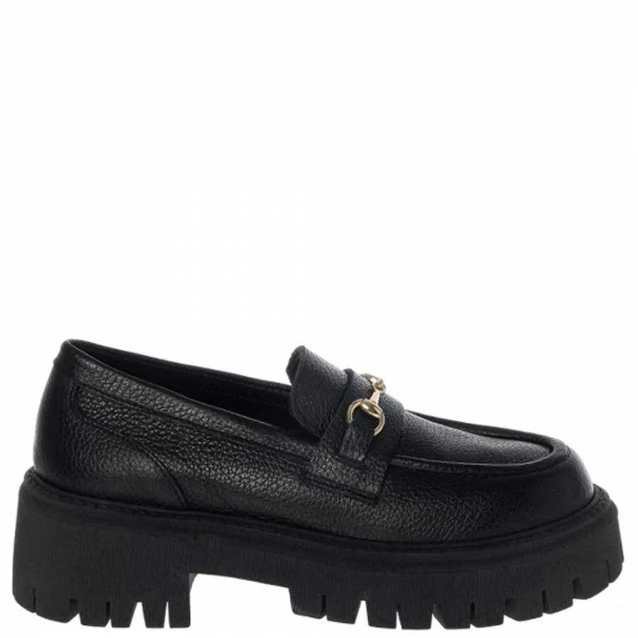 SANTE - Γυναικεία μοκασίνια με ιδιαίτερα μαλακό πάτο 24-544-01 Μαύρο