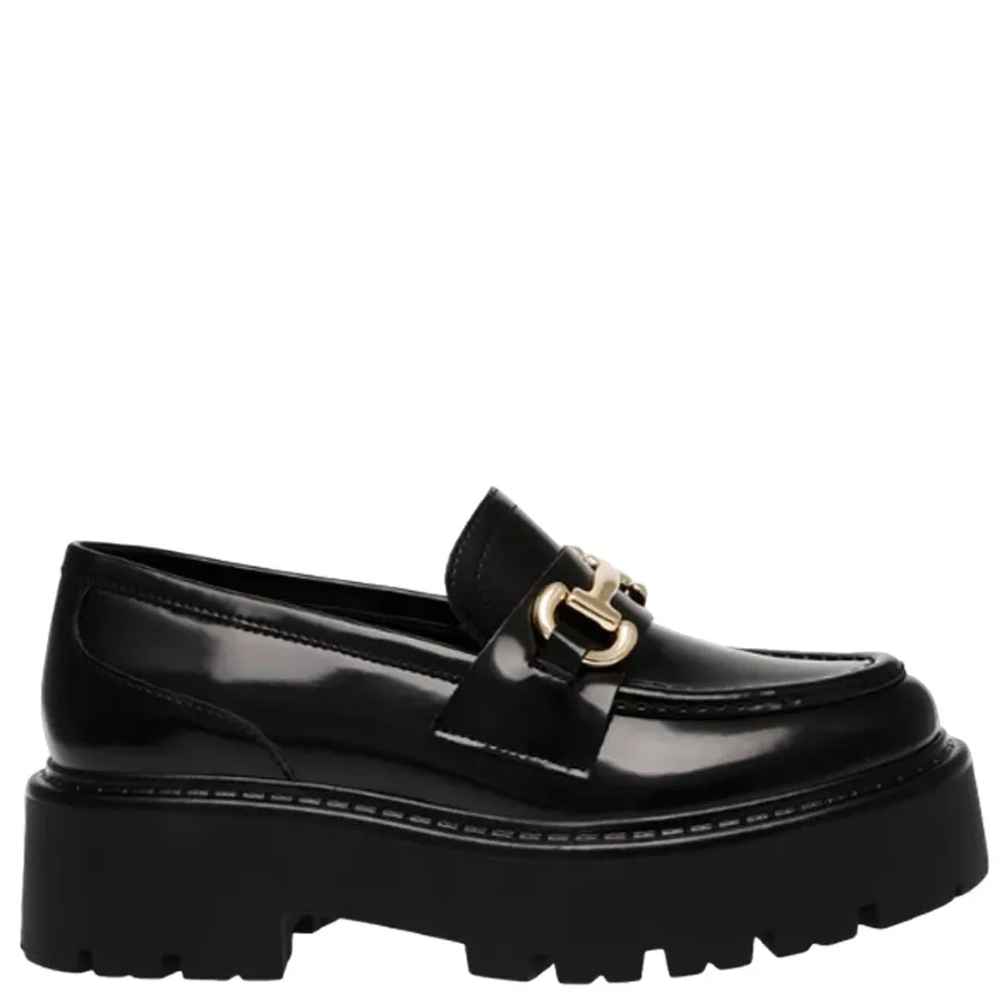 STEVE MADDEN - Γυναικεία μοκασίνια OCCUPY 11003276-05O Black Action Leather