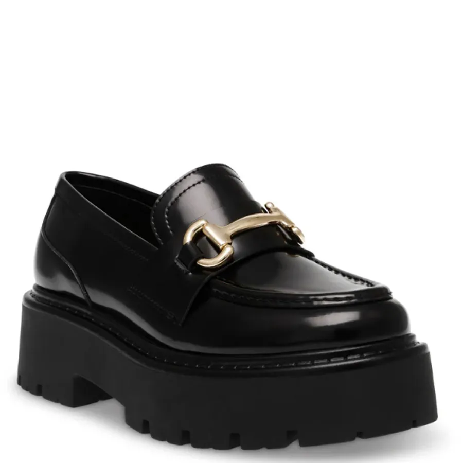 STEVE MADDEN - Γυναικεία μοκασίνια OCCUPY 11003276-05O Black Action Leather