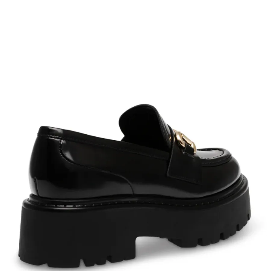 STEVE MADDEN - Γυναικεία μοκασίνια OCCUPY 11003276-05O Black Action Leather