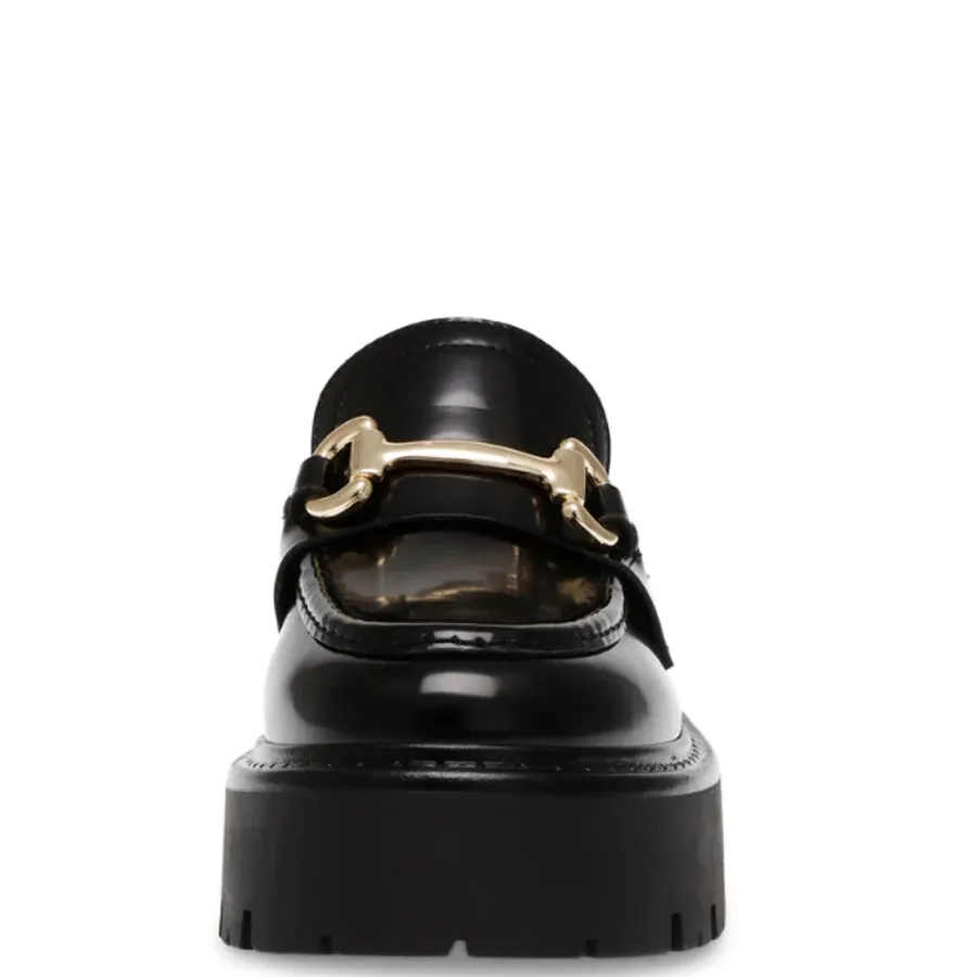 STEVE MADDEN - Γυναικεία μοκασίνια OCCUPY 11003276-05O Black Action Leather