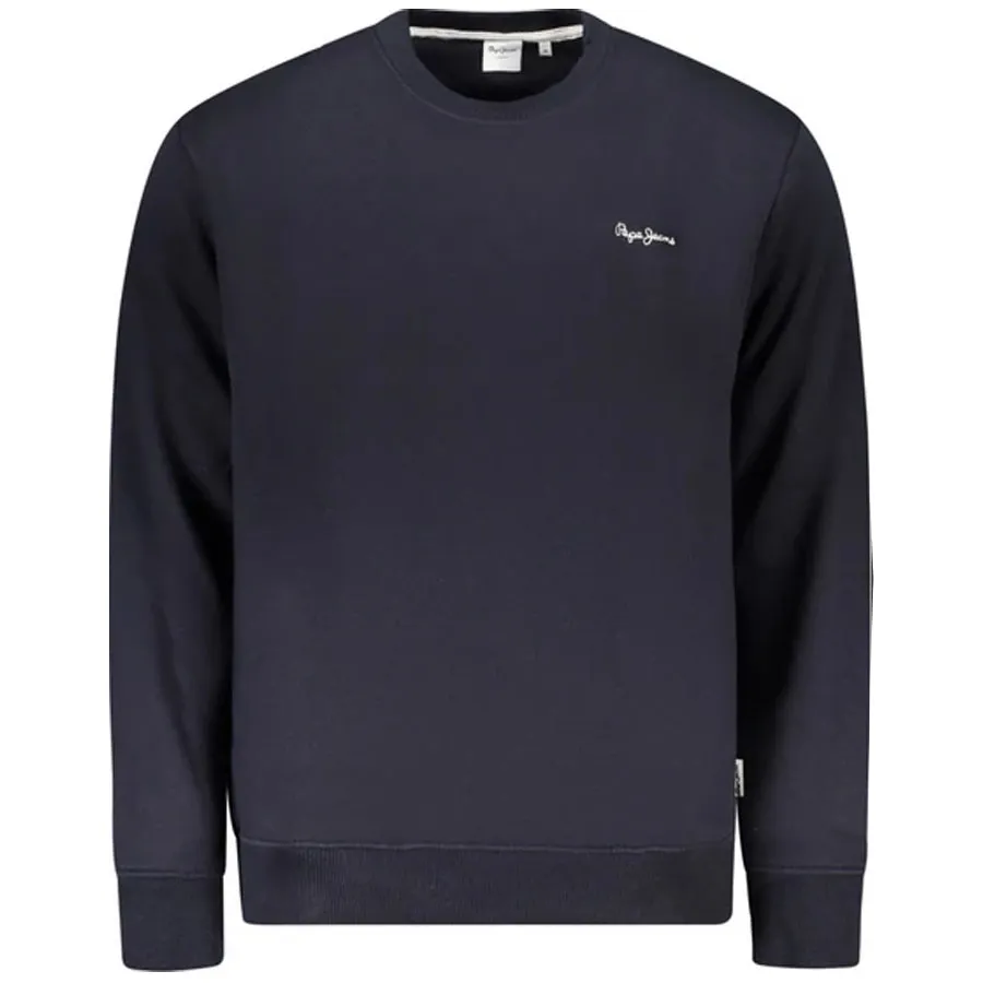 PEPE JEANS - Ανδρική μπλούζα MACBETH SMALL LOGO PLAIN CREW PM5800013 (594) Dulwich Blue