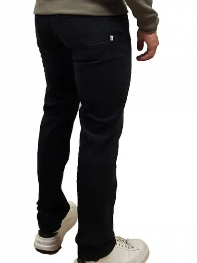 PEPE JEANS - Ανδρικό jean SLM JEANS HATCH FS WASHED BLK PM2084042 (000) Denim