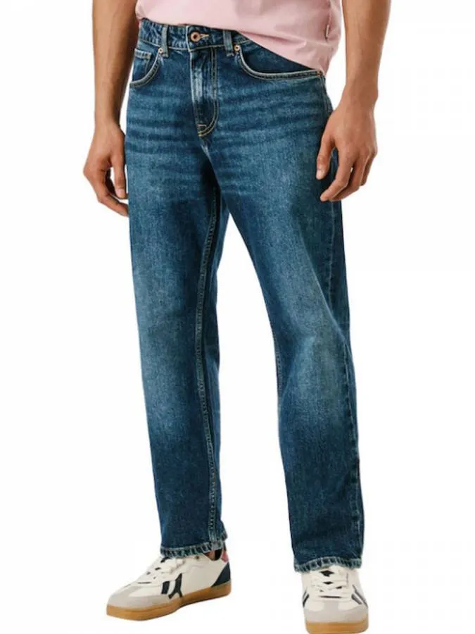 PEPE JEANS - Ανδρικό παντελόνι STRAIGHT JEANS CASH PM2083956FM2 (000) Denim