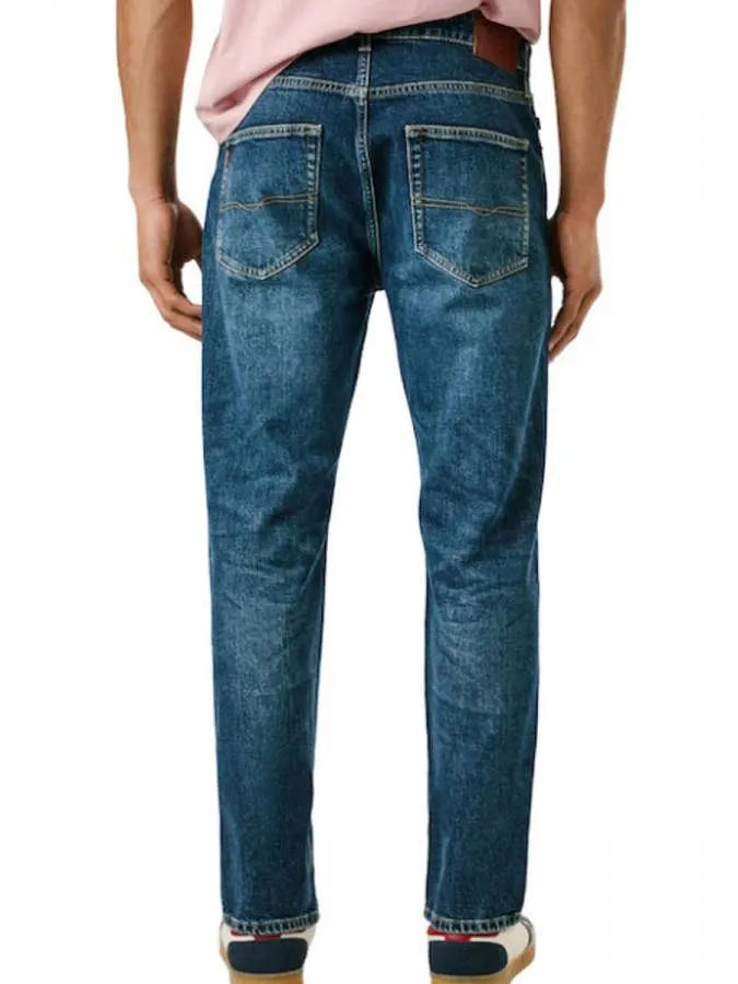 PEPE JEANS - Ανδρικό παντελόνι STRAIGHT JEANS CASH PM2083956FM2 (000) Denim